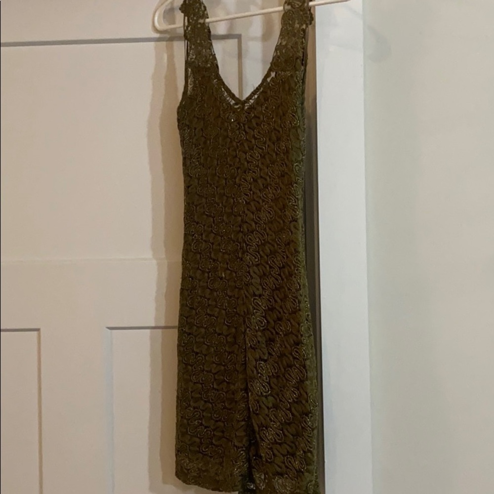 Green free people dress